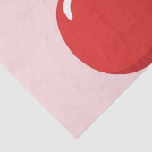 Kersen met roze strik Coquette Tissuepapier (Detail)