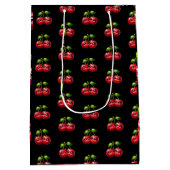 Kersen met smiley gezichten medium cadeauzakje (Achterkant)