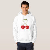 Kersen met stengels Mannen hoodie (Voorkant volledig)