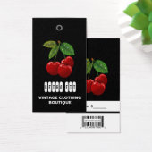 Kersen met streepjescode Kledingprijzen Labels Visitekaartje (Bureau)