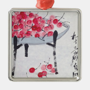 Kersen Metalen Ornament