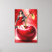 Kersen Mode Illustratie Muur Kunst Print (Voorkant)