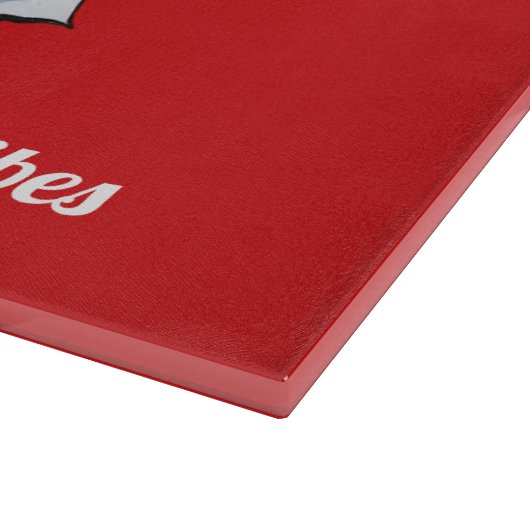 Kersen 'n' Vrolijke Vibes Rood Fruit Glas Snijplank (Hoek)