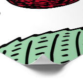  kersen naadloos. Achtergrond, deel Poster (Hoek)