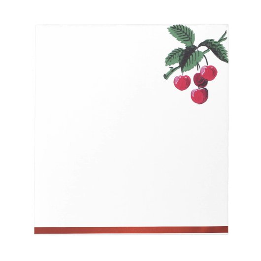  kersen notitieblok (Voorkant)