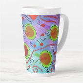 kersen om latte te drinken mok (Rechterhoek)