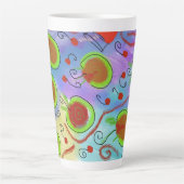 kersen om latte te drinken mok (Voorkant)