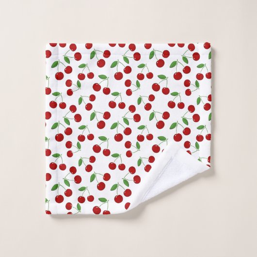 Kersen Ontwerphanddoekset Bad Handdoek (Wasdoekje)