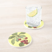 Kersen op de Boom Onderzetter (Zijkant)