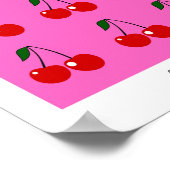 kersen op de fruitmarkt poster (Hoek)