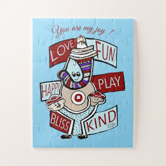 Kersen op de top: een viering van vriendelijkheid  legpuzzel (Verticaal)