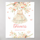 Kersen op de top Favors Cherry Blossom Baby shower Poster (Voorkant)