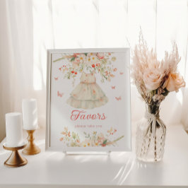 Kersen op de top Favors Cherry Blossom Baby shower Poster