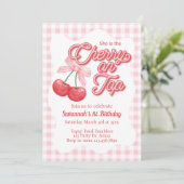 Kersen op de top, Kersen Verjaardag, Elke Leeftijd Kaart (Staand voorkant)