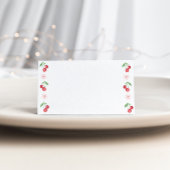Kersen op de top Roze Baby shower eten Plaatskaartje