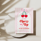 Kersen op de Top Verjaardag Uitnodiging