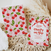 Kersen op de Top Verjaardag Uitnodiging