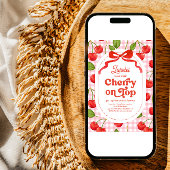 Kersen op de Top Verjaardag Uitnodiging