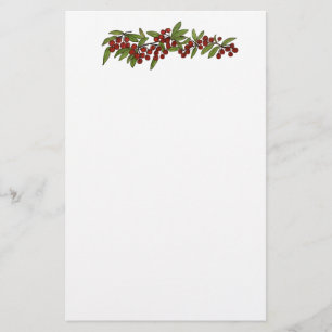 Kersen op een wijnstok Stationery Briefpapier