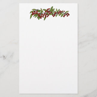 Kersen op een wijnstok Stationery Briefpapier
