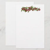 Kersen op een wijnstok Stationery Briefpapier (Voorkant / Achterkant)