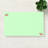 Kersen op groene Post-it® notes (Kantoor)