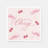 Kersen op het hoogste Vrijgezellenfeest Servet (Voorkant)