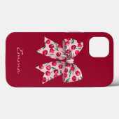 Kersen op Roze Strik,Zoet,Modern,Aquarel,Aangepast Case-Mate iPhone Case (Achterkant (horizontaal))