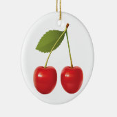 KERSEN OP STAM KERAMISCHE CIRKEL ORNAMENT (Rechts)