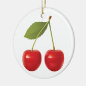 KERSEN OP STAM KERAMISCHE CIRKEL ORNAMENT (Links)