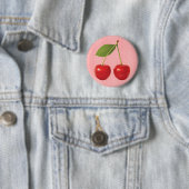 KERSEN OP STENGEL RONDE BUTTON 5,7 CM (In situ)