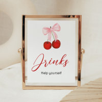 Kersen op Top Baby shower Drinken