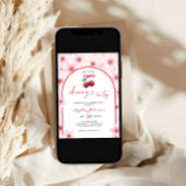 Kersen op top Baby shower roze kersenbloesem Kaart