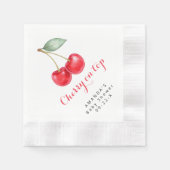 Kersen op Top Baby shower servet (Voorkant)