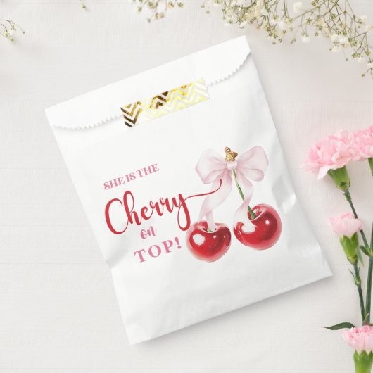 Kersen op Top Favoriete Tassen Bedankzakje (Gezegeld)