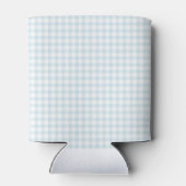 Kersen op Top Gingham Geruit Baby shower Blikjeskoeler (Achterkant)