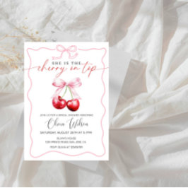 Kersen op Top Vrijgezellenfeest- Sweet & Elegant P Kaart