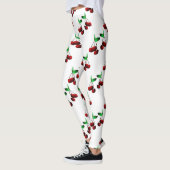 Kersen op witte legging (Links)