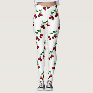 Kersen op witte legging