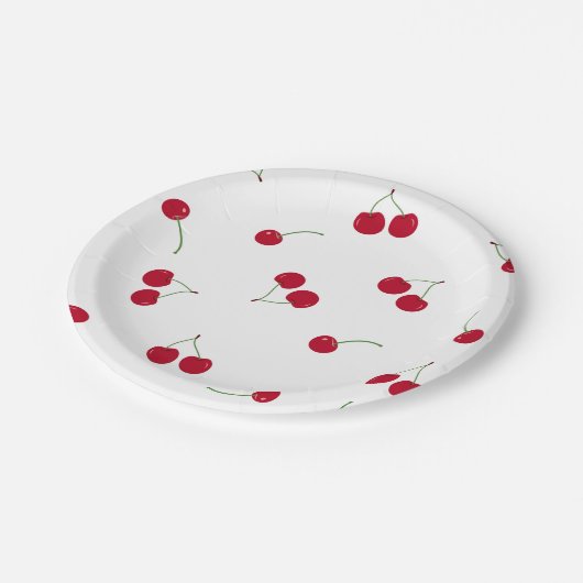 Kersen Papieren Bordje (Gekanteld)