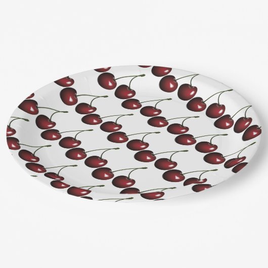 Kersen Papieren Bordje (Gekanteld)