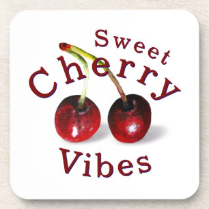 Kersen plastisch Onderzetter