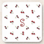 Kersen plastisch Onderzetter (Voorkant)