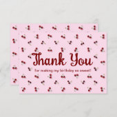 Kersen plat dank je kaart (Voorkant / Achterkant)