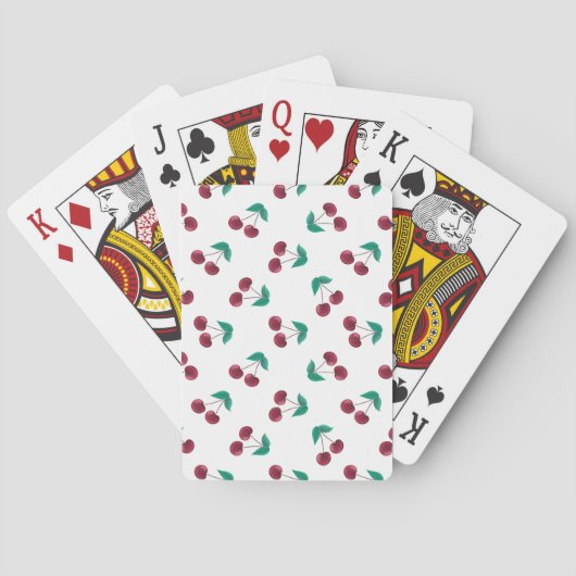 Kersen Pokerkaarten (Achterkant)