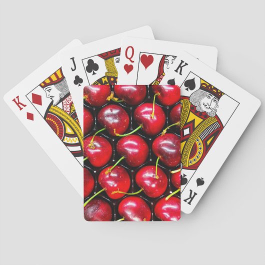 Kersen Pokerkaarten (Achterkant)