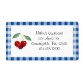 Kersen Productlabel Etiket (Voorkant)