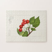 Kersen (Prunus Avium) Waterverf-schilderijen Legpuzzel (Horizontaal)