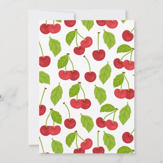 Kersen Raad de Prijs Bruidsborrel Spel Kersen Kaart (Achterkant)