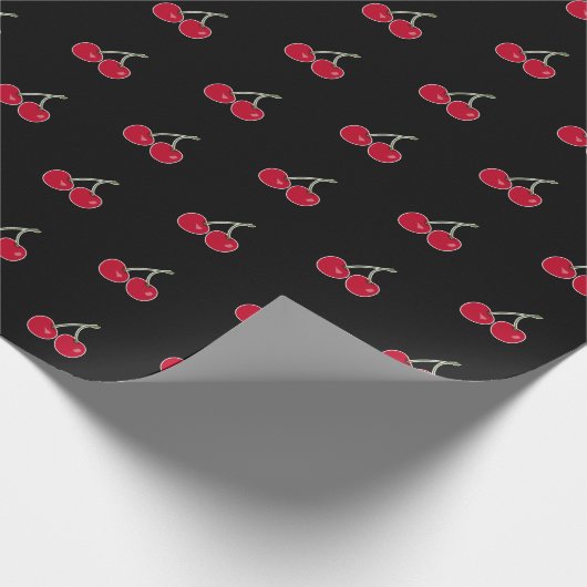 Kersen, rode kersen cadeaupapier (Hoek)